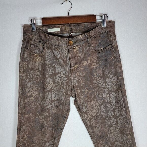 Kut from the Kloth Women's Pants Size 6 Mid Rise Ankle Cotton Blend Floral - Picture 2 of 11
